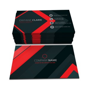 CARTÃO DE VISITA 300g - 5x9 cm - 1.000 Unid.   Canto Reto - Laminação e Verniz